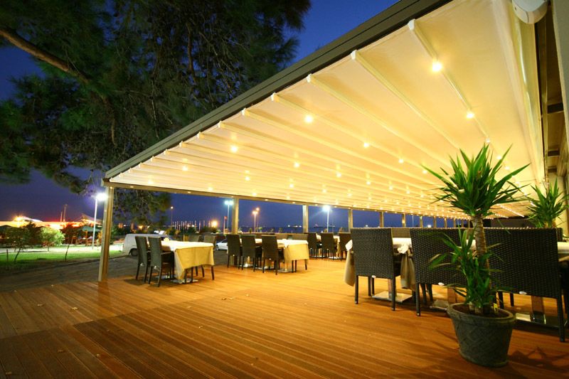 Motorlu Işıklı Pergole